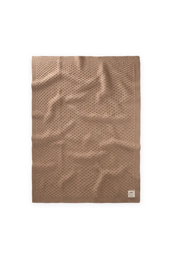 Couverture tricotée Piti Piti 80x100 cm Vison