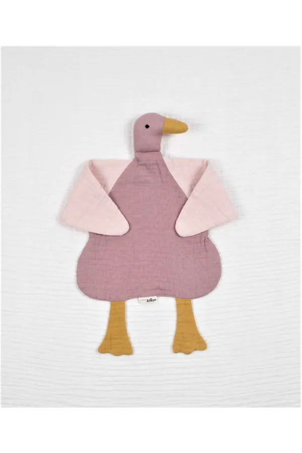 Duck Muslin Sleeping Companion (Washed) 35x35 cm Powder-Copper