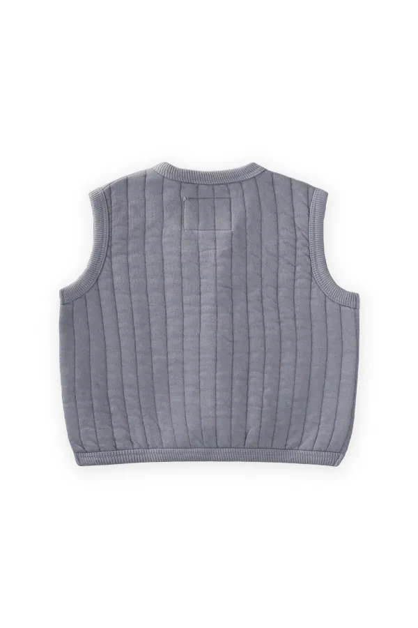 Quilted Vest, 0-4 Years, Mint Green