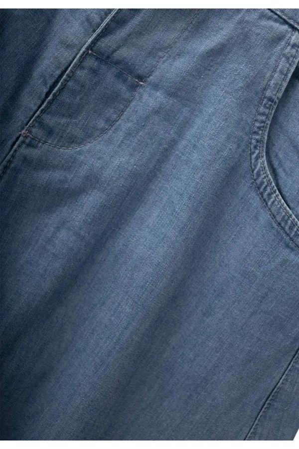 Jupe longue en jean bleu 3-8 ans