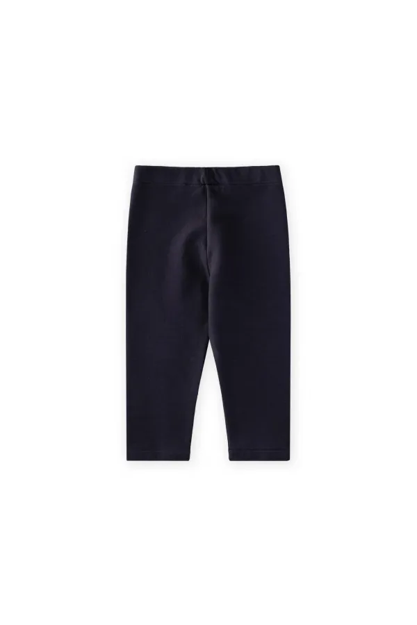Basic Fleece Leggings, Ages 1-8, Navy Blue