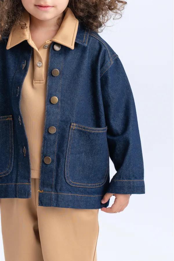 Dark Wash Denim Jacket 2-7 Years Blue