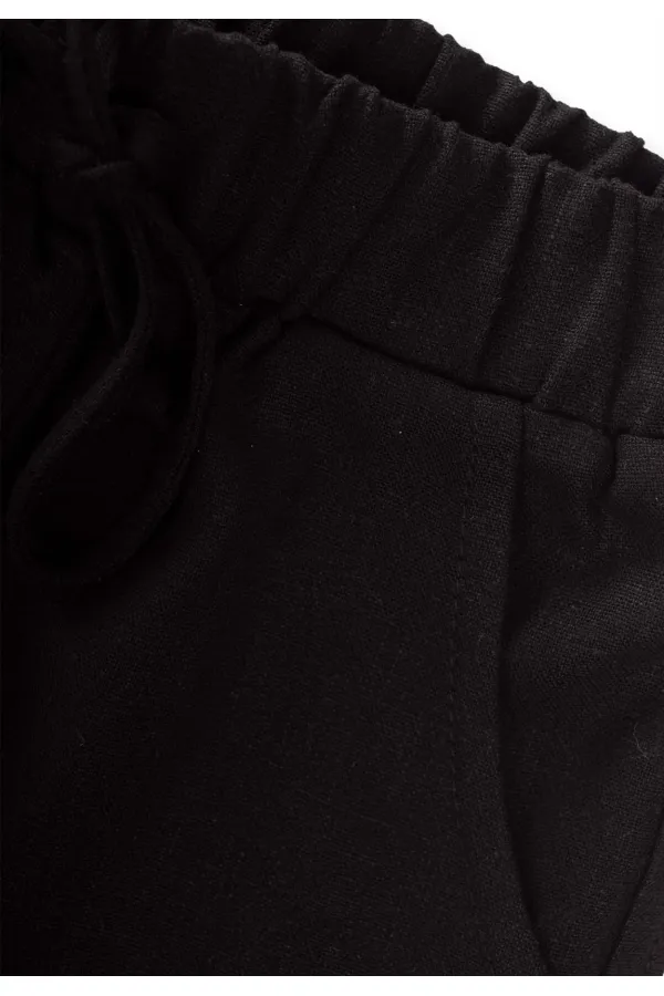 Short en lin Sarh, noir, 2-9 ans