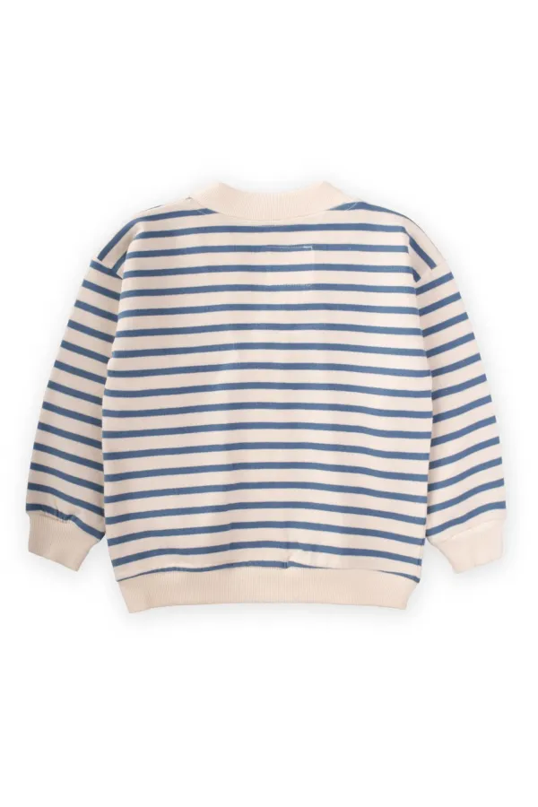 Striped Cardigan 2-10 Years Old Indigo Blue