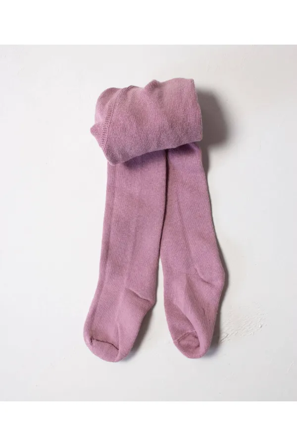 Children's Plain Tights 1-9 Years Old Dusty Rose