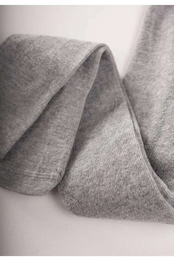 Çocuk Düz Külotlu Çorap 1-13 Yaş Gri Melanj