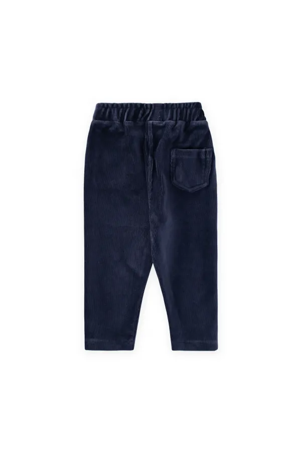 Pantalon en velours côtelé, 8-12 ans, bleu marine