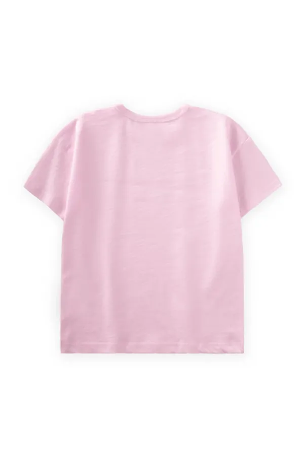 Basic Bebe T-Shırt 0-3 Yaş Pudra Pembe