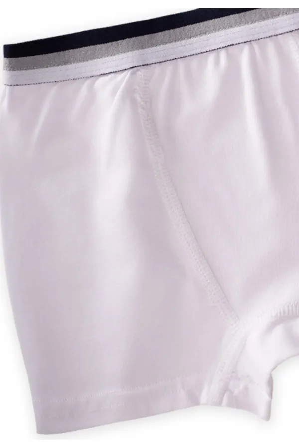 Ensemble de boxers trois pièces pour garçon de 2 à 9 ans, blanc