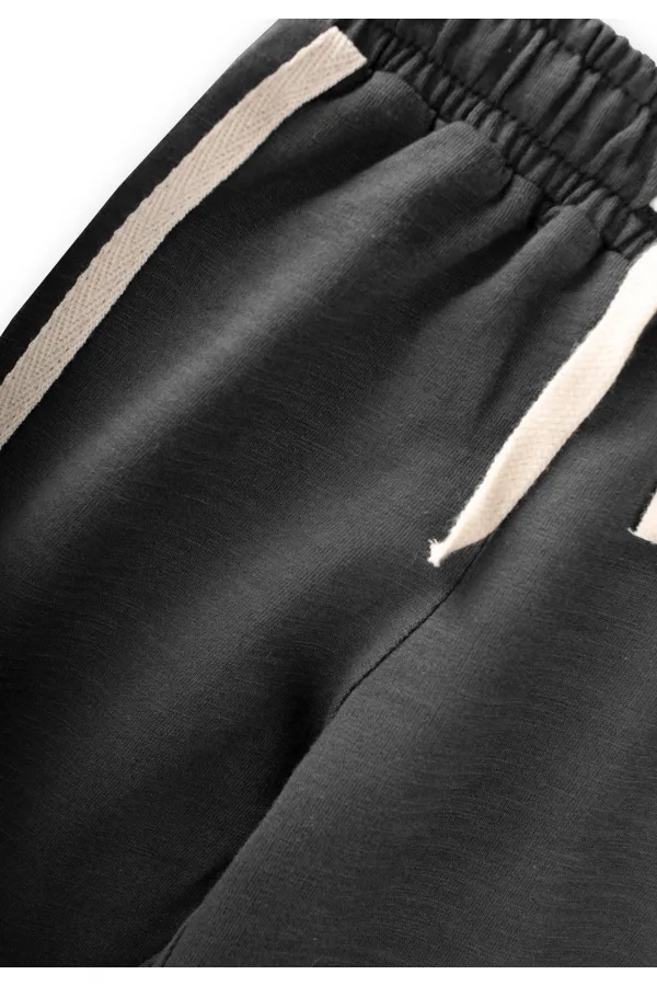 Şerit Detaylı Eşofman 1-10 Yaş Antrasit