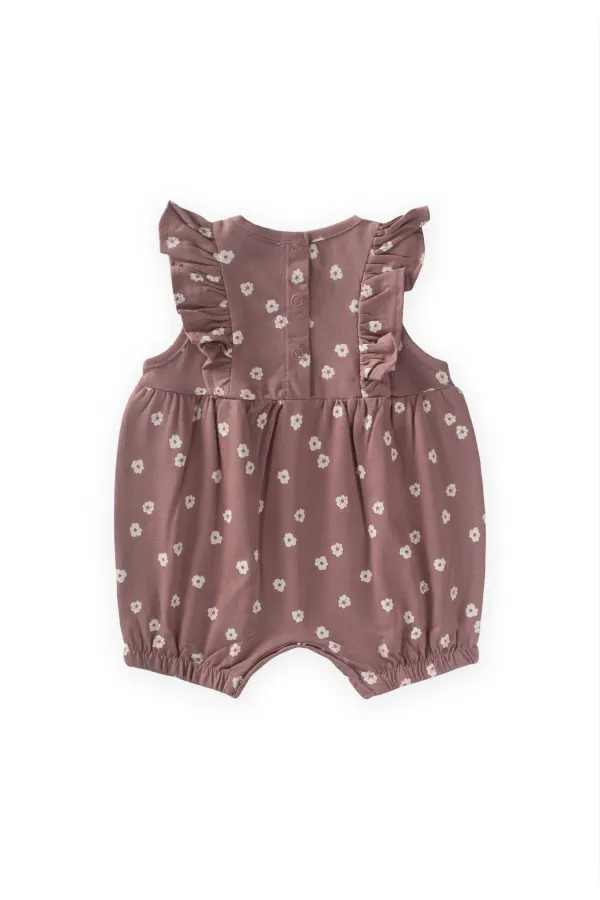 Combinaison short à volants 0-3 ans Cuivre