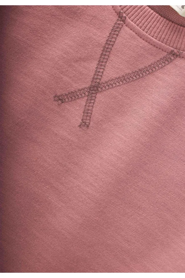 Ensemble sweat-shirt basique rose pour enfants de 3 à 8 ans