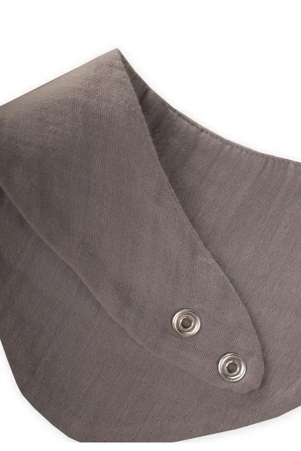 Üçgen Arkadan bağlamalı Müslin Mama Önlüğü Toprak