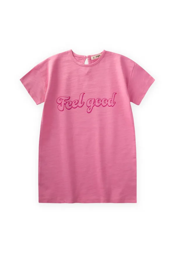 Tunic T-Shirt 4-12 Years Pink