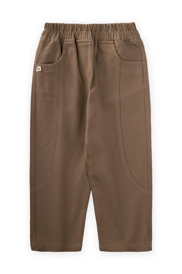 Gabardin Pantolon 2-7 Yaş Kahve
