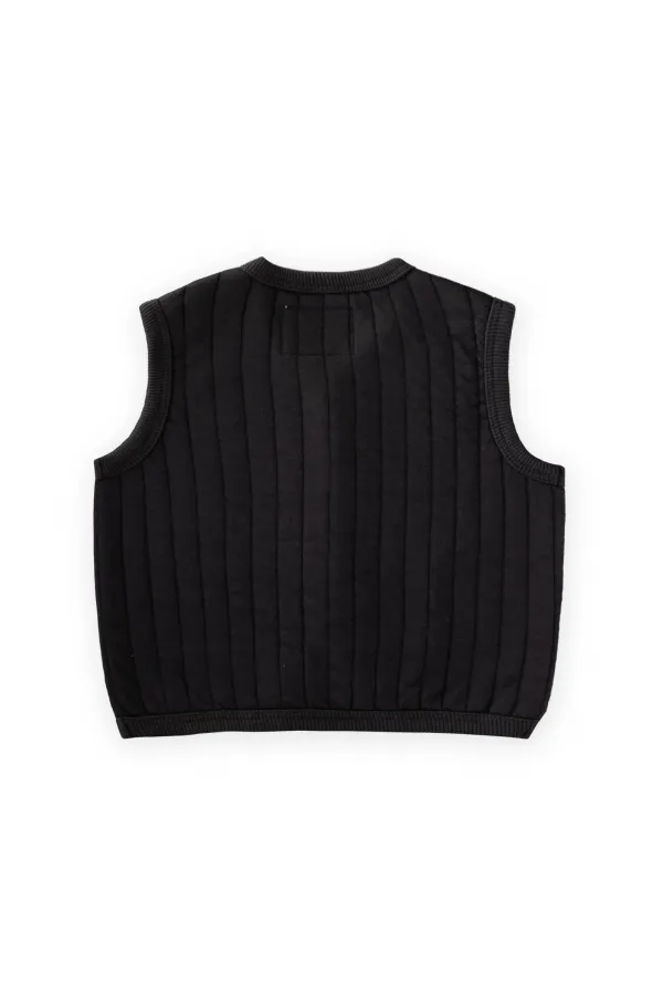 Quilted Vest 0-4 Years Anthracite