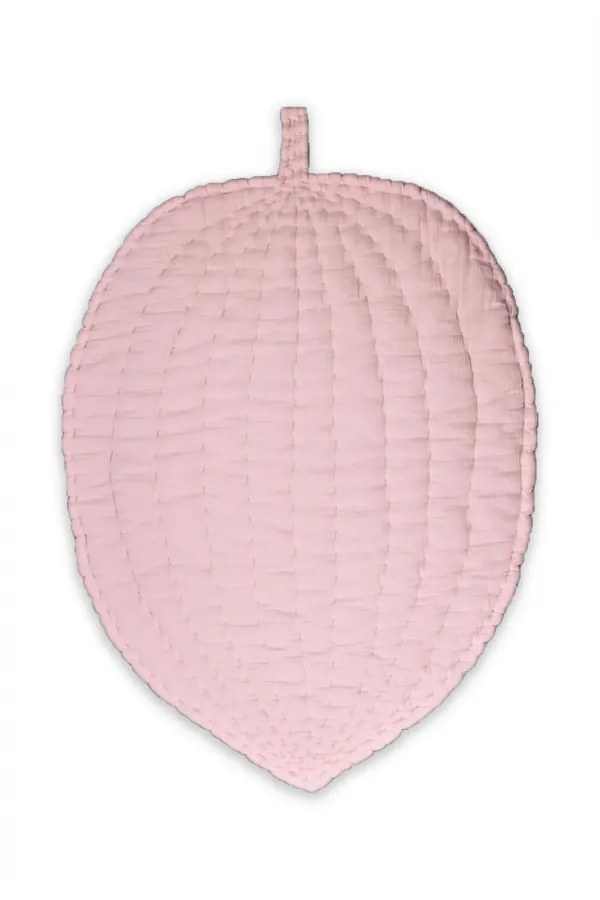 Muslin Leaf Baby Play Mat (Washed) Pink