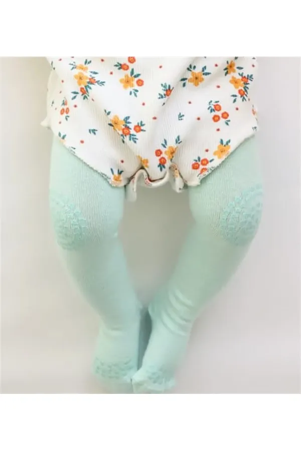 Emekleme Ve Kaymaz Külotlu Çorap 6-24 Ay Su Yeşili