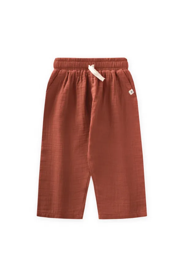 Müslin Pantolon 1-10 Yaş Rust