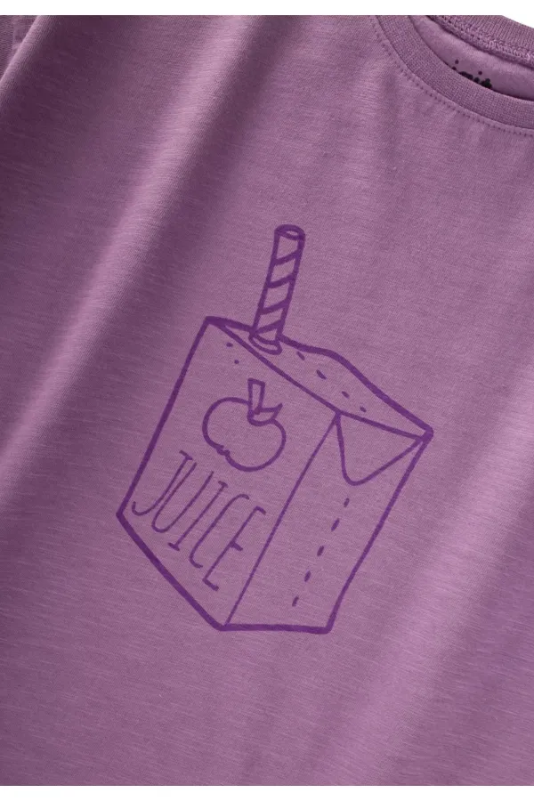 Juice Baskılı Taytlı Takım 2-8 Yaş Mor