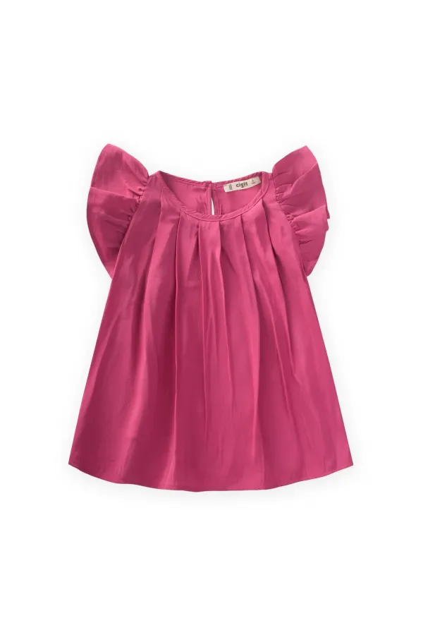 Pilikaşe Bluz 2-8 Yaş Fuşya