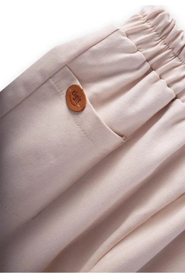 Pocket Detailed Trousers 8-12 Years Old Toprak