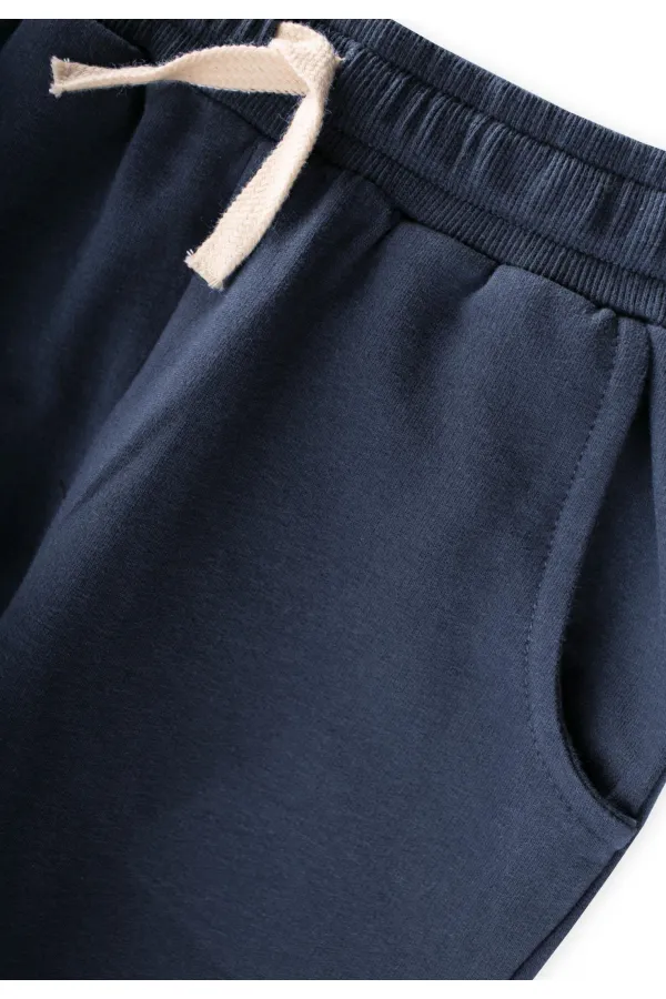 Tracksuit bottoms with pockets, ages 5-12, Navy Blue
