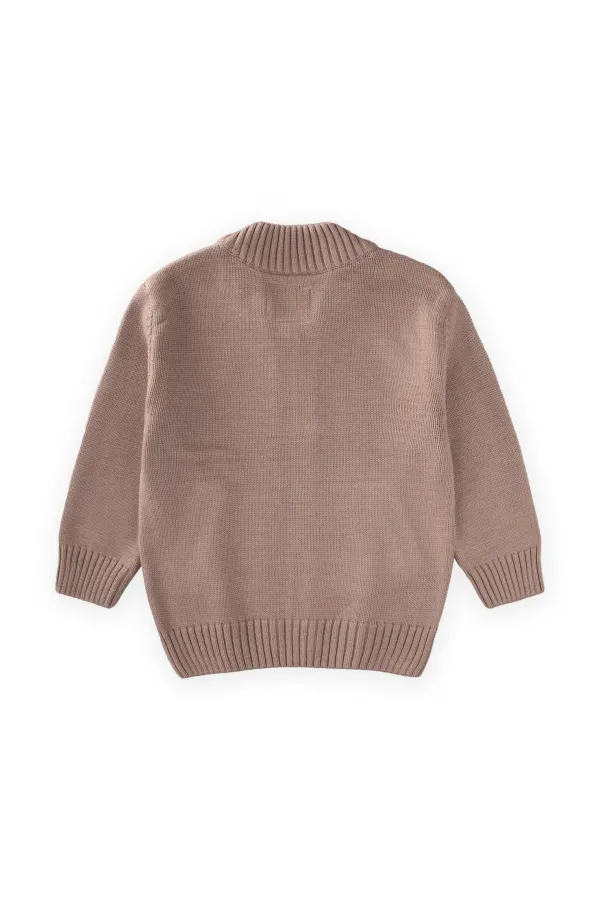 Gilet en maille avec poches, 2-11 ans, beige