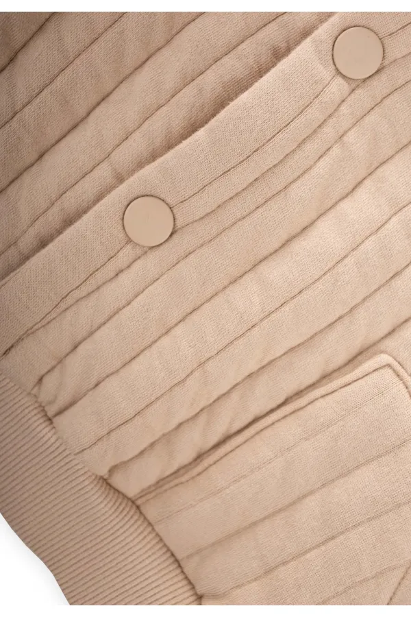 Kapitone Ceket 1-10 Yaş Bej