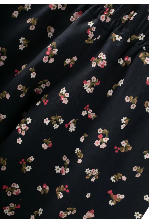 Pantalon tissé à motifs anthracite 2-8 ans