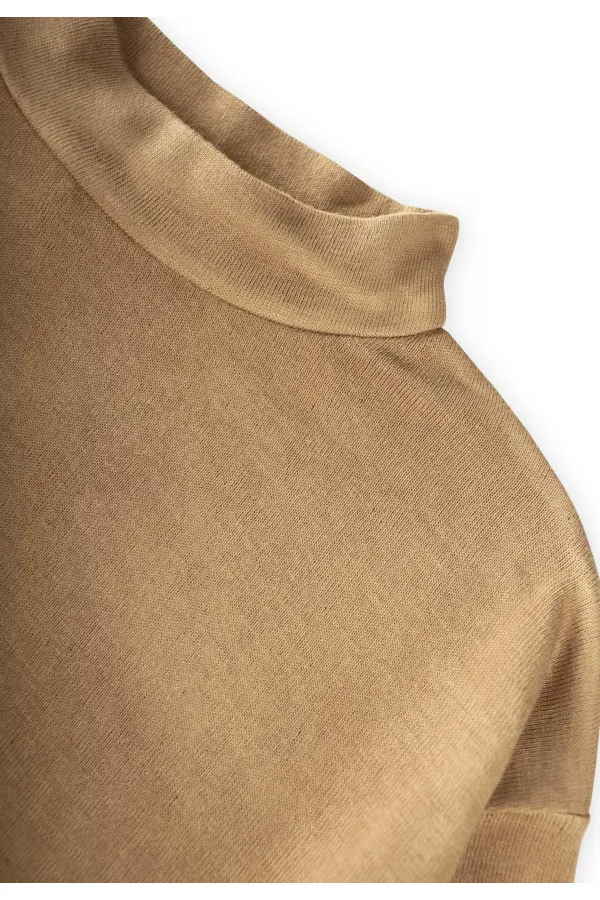 Yumuşak Dökümlü Oversize Bambu Takım 3-10 Yaş Olive