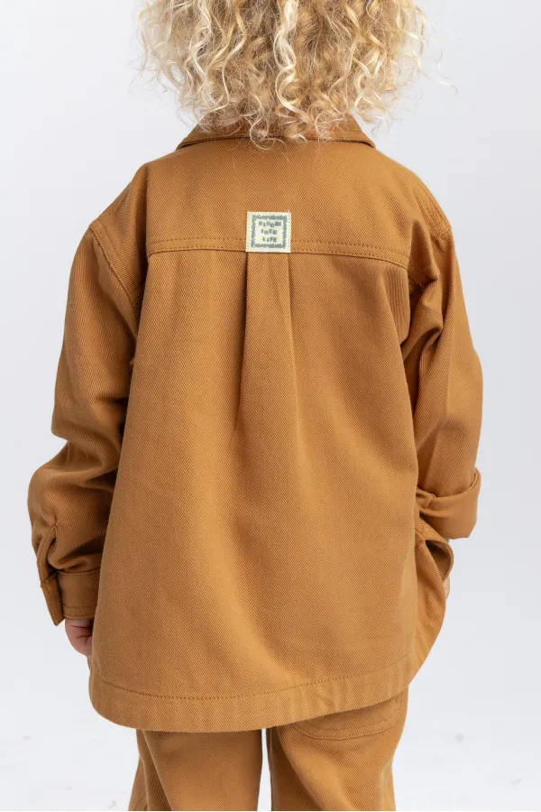 Veste en gabardine beige 2-7 ans