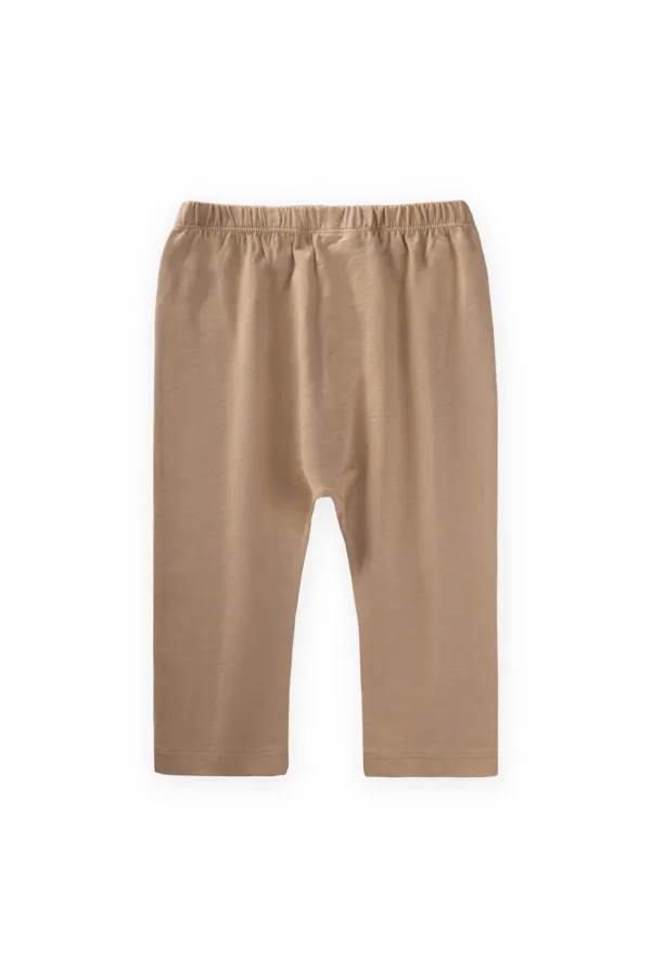 Ensemble de survêtement bébé à carreaux imitation beige 0-3 ans