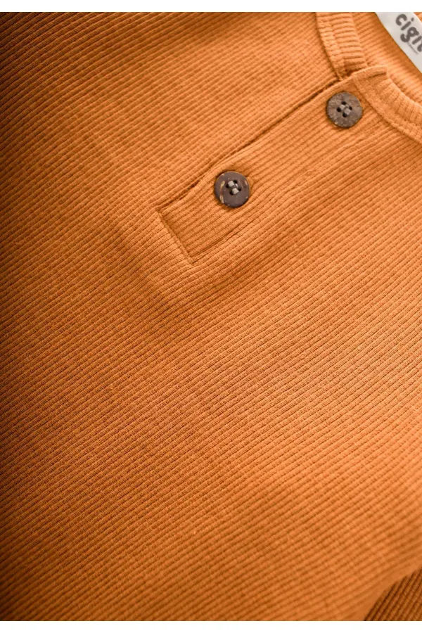 Reglan Kol Patlı Erkek Basıc Takım 1-8 Yaş Turuncu