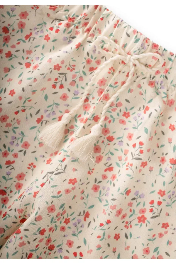 Pantalon en viscose à motifs, 2-10 ans, motif floral frais