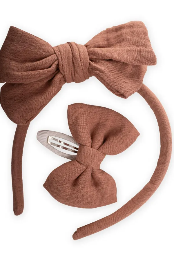 Taçlı Toka Seti A Kahve