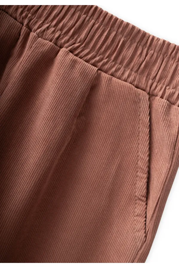 Velvet Trousers, Ages 1-8, Light Brown