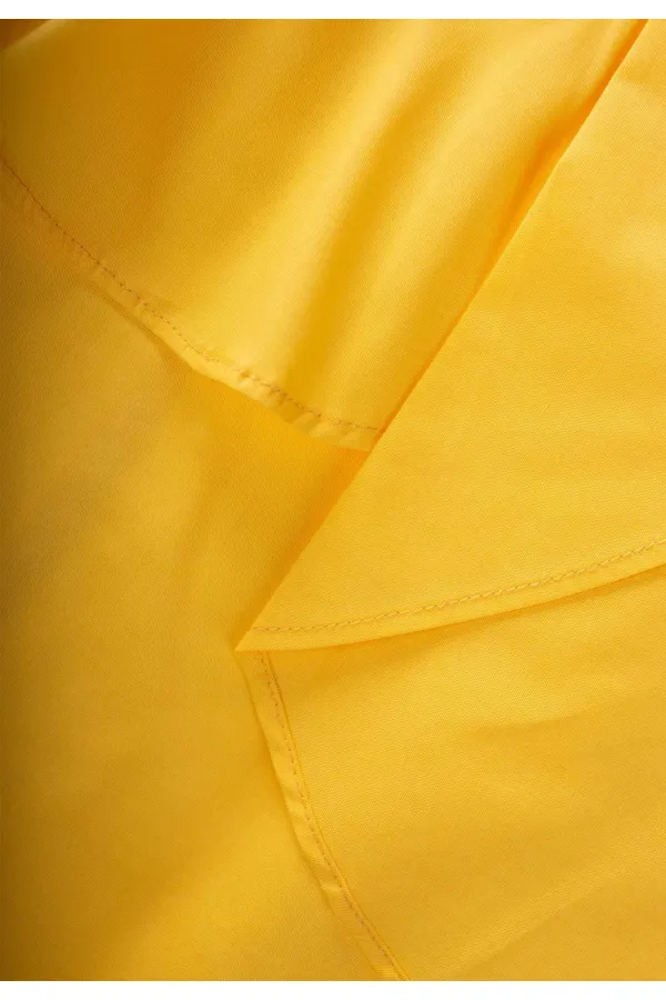 Robe en popeline à volants, 2-7 ans, jaune