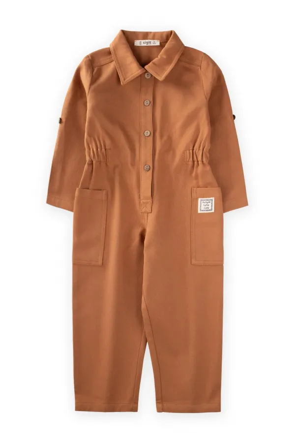 Gabardin Tulum 2-7 Yaş Taba