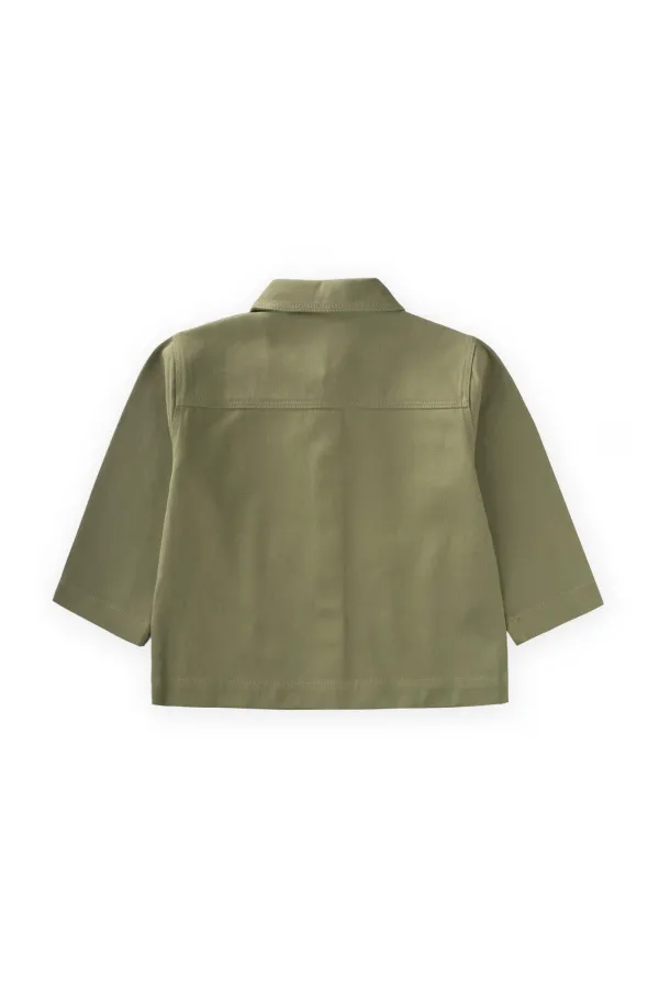 Gabardin Ceket 2-7 Yaş Olive