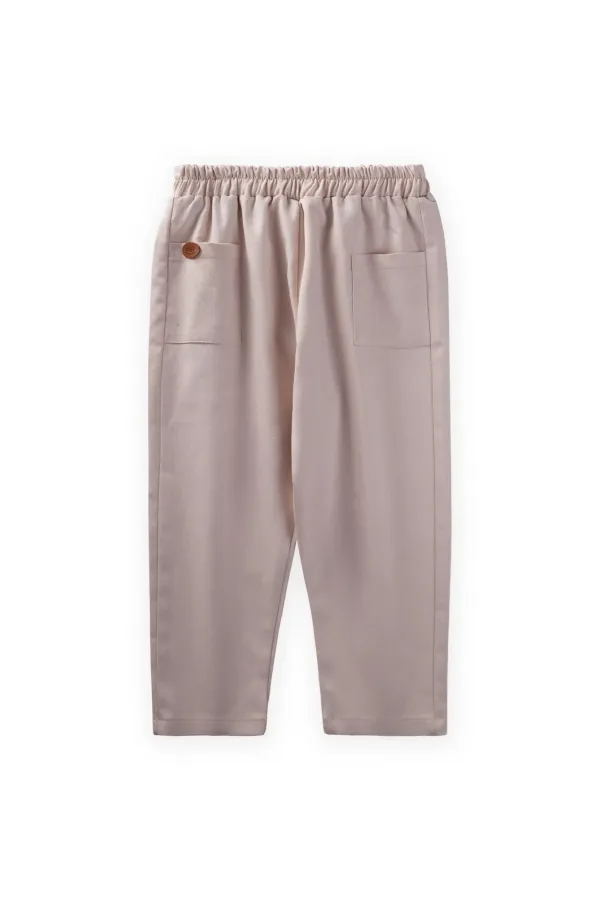 Pocket Detailed Trousers 8-12 Years Old Toprak