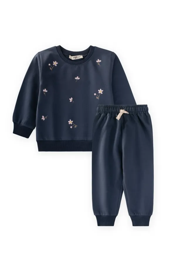 Ensemble sweat-shirt bleu marine pour enfant de 1 à 7 ans