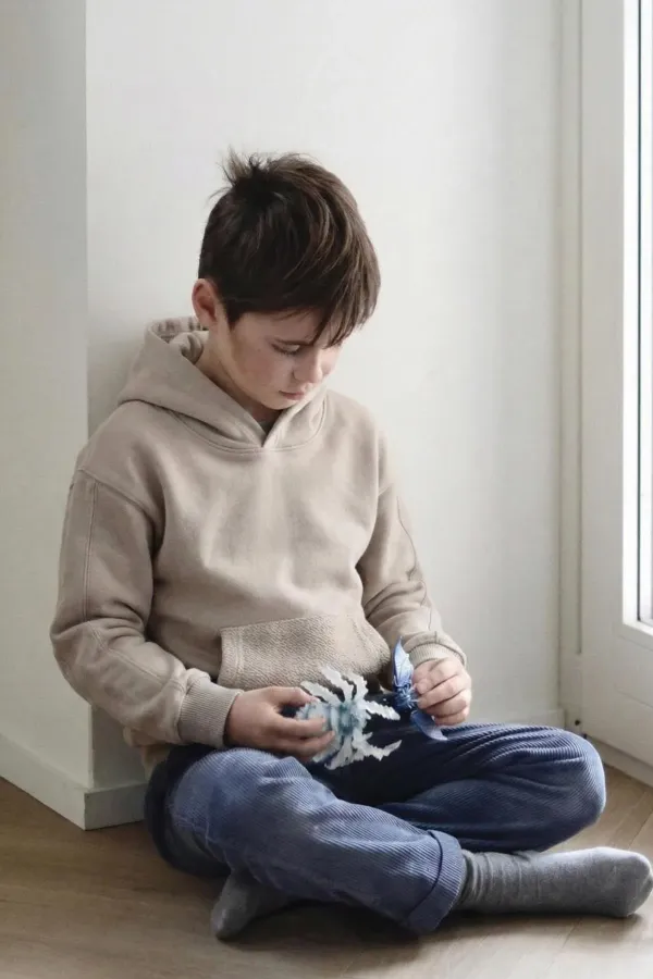 Hooded Sweatshirt 2-10 Years Old Stone