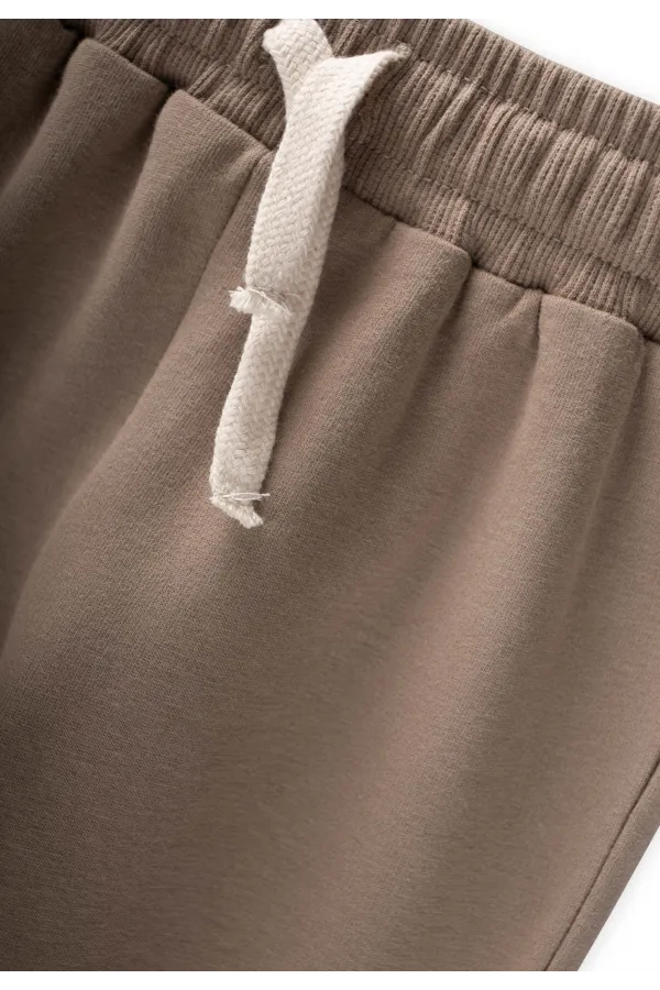 Survêtement basique pour enfants de 1 à 5 ans, couleur moutarde