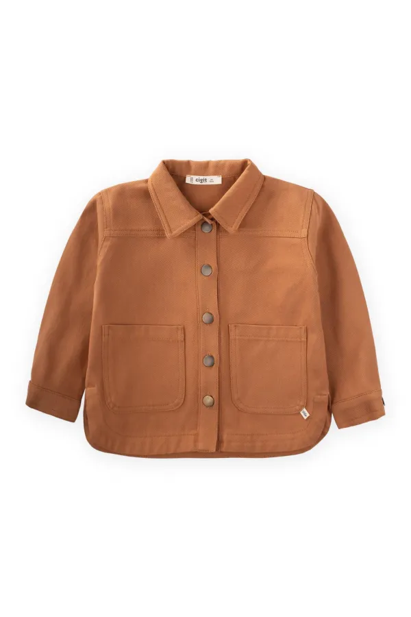 Veste en gabardine beige 2-7 ans