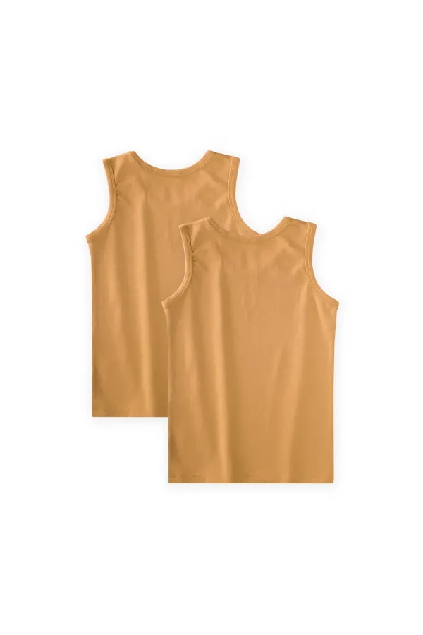 İkili Geniş Askılı Atlet 2-11 Yaş Camel