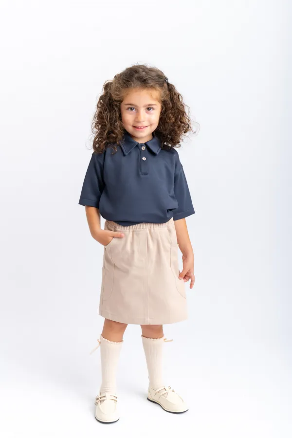 Gabardin Etek 2-7 Yaş Bej