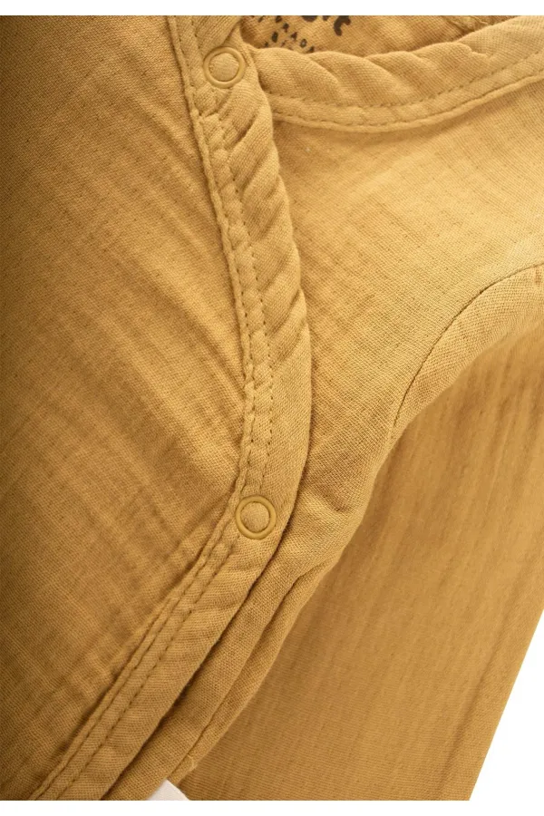 Organic Hospital Baby Set 0-3 Months Mustard Yellow