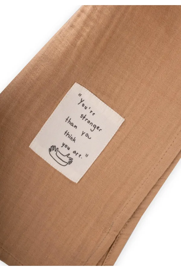 Children's Scarf 25X140 Cm Camel