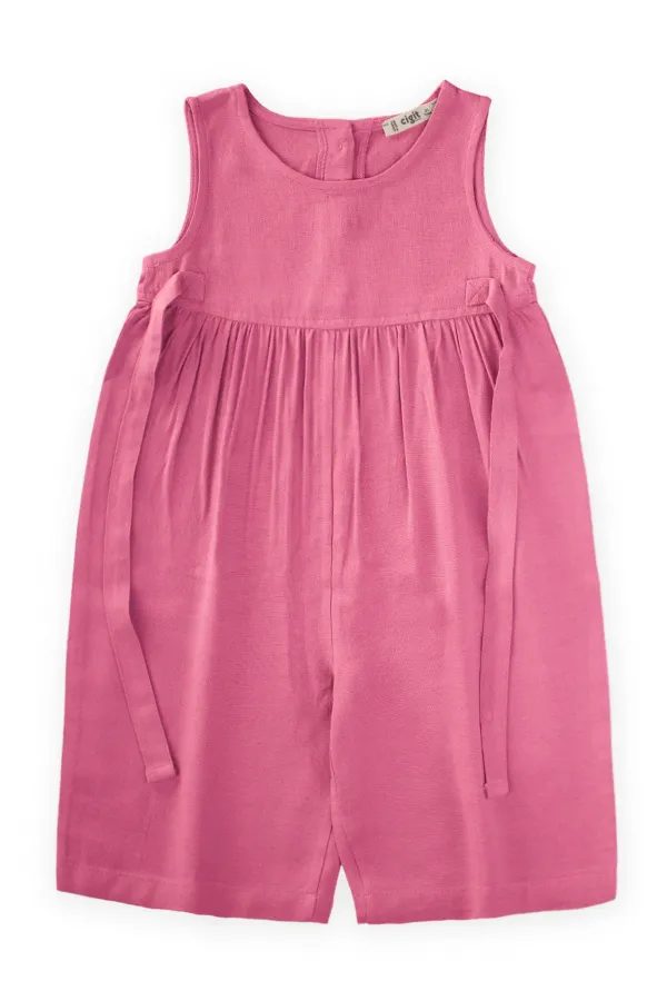 Sleeveless Laced Jumpsuit 2-7 Years Pink